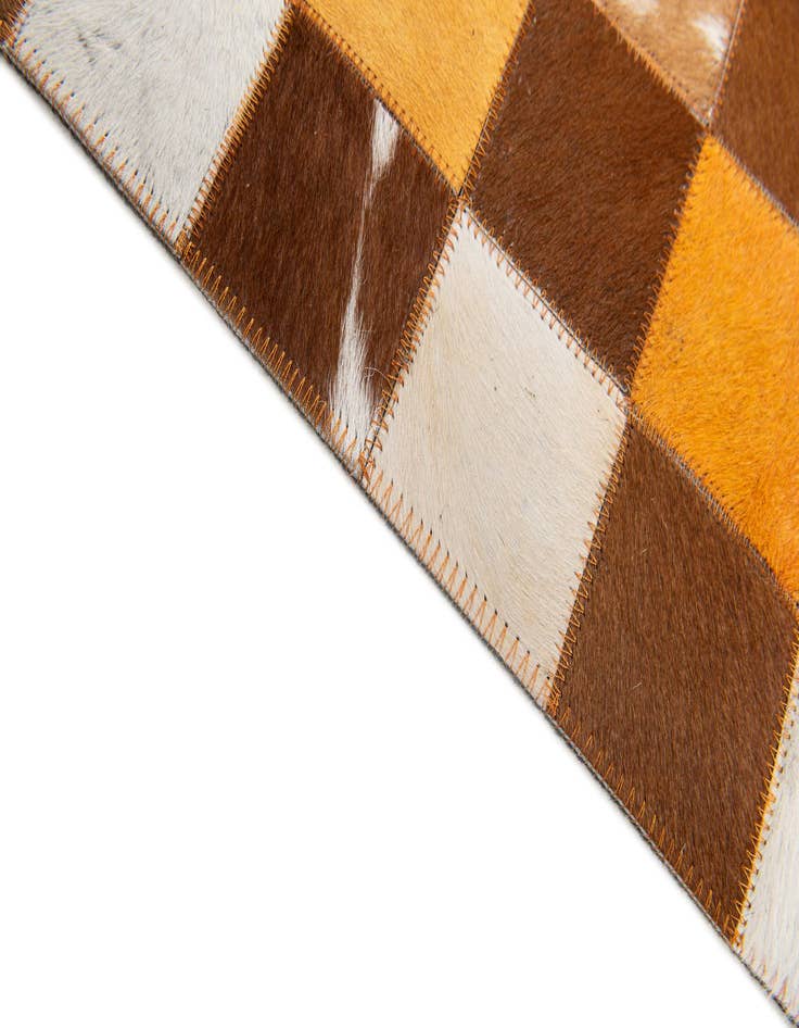 Detail image of  5' x 7' 11 Cowhide Stocks Rug