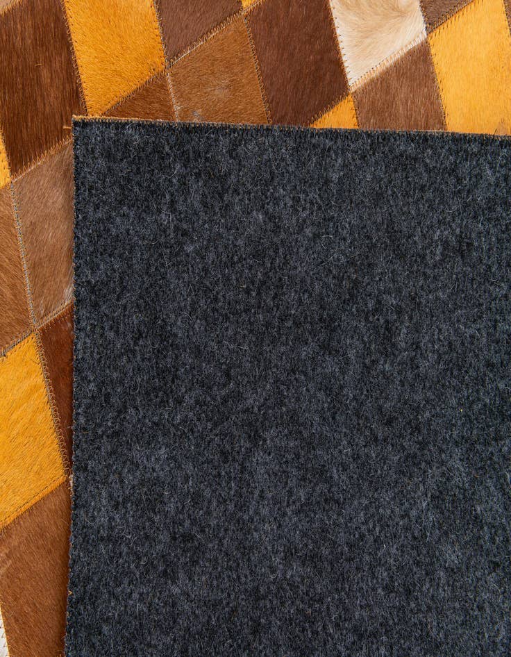 Detail image of  5' x 7' 11 Cowhide Stocks Rug