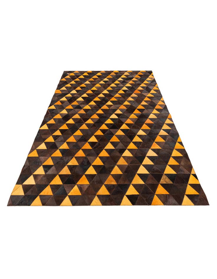 Detail image of  5' x 8' Cowhide Stocks Rug