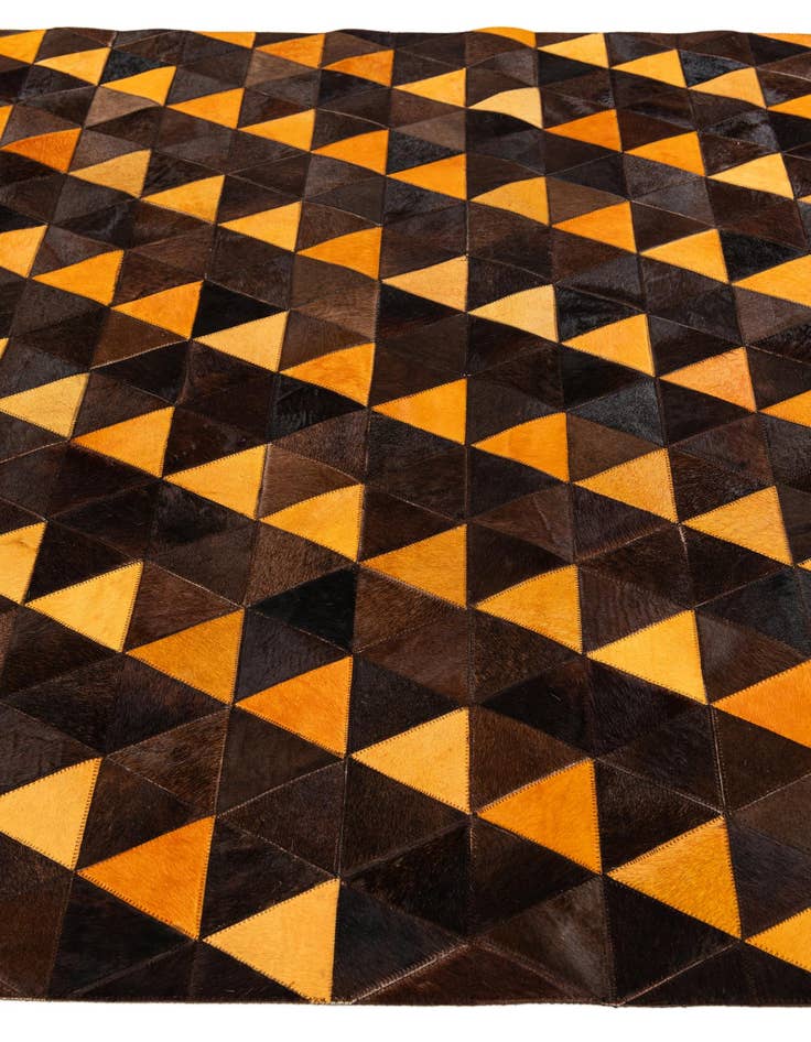 Detail image of  5' x 8' Cowhide Stocks Rug