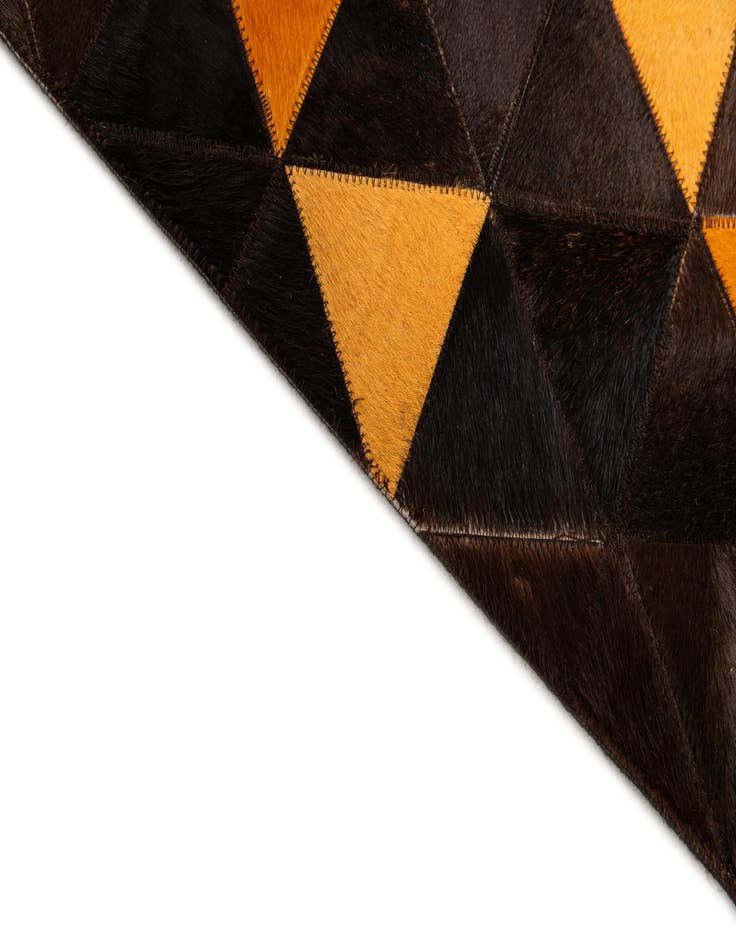 Detail image of  5' x 8' Cowhide Stocks Rug