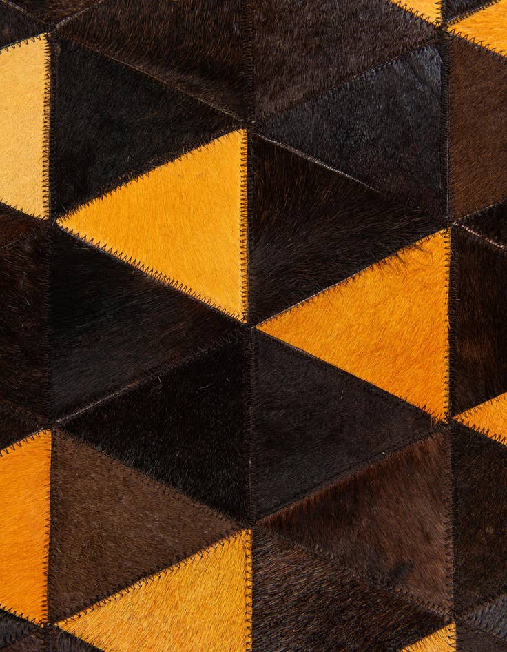 Detail image of  5' x 8' Cowhide Stocks Rug