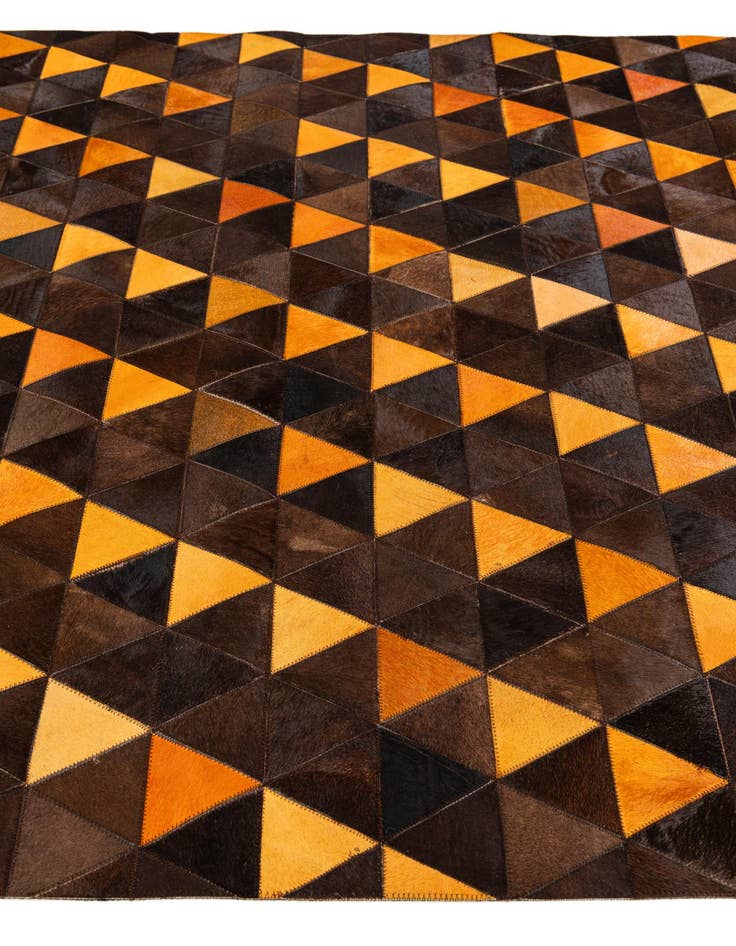 Detail image of  5' x 8' Cowhide Stocks Rug