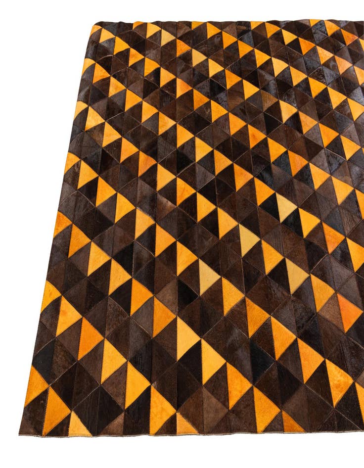 Detail image of  5' x 8' 1 Cowhide Stocks Rug