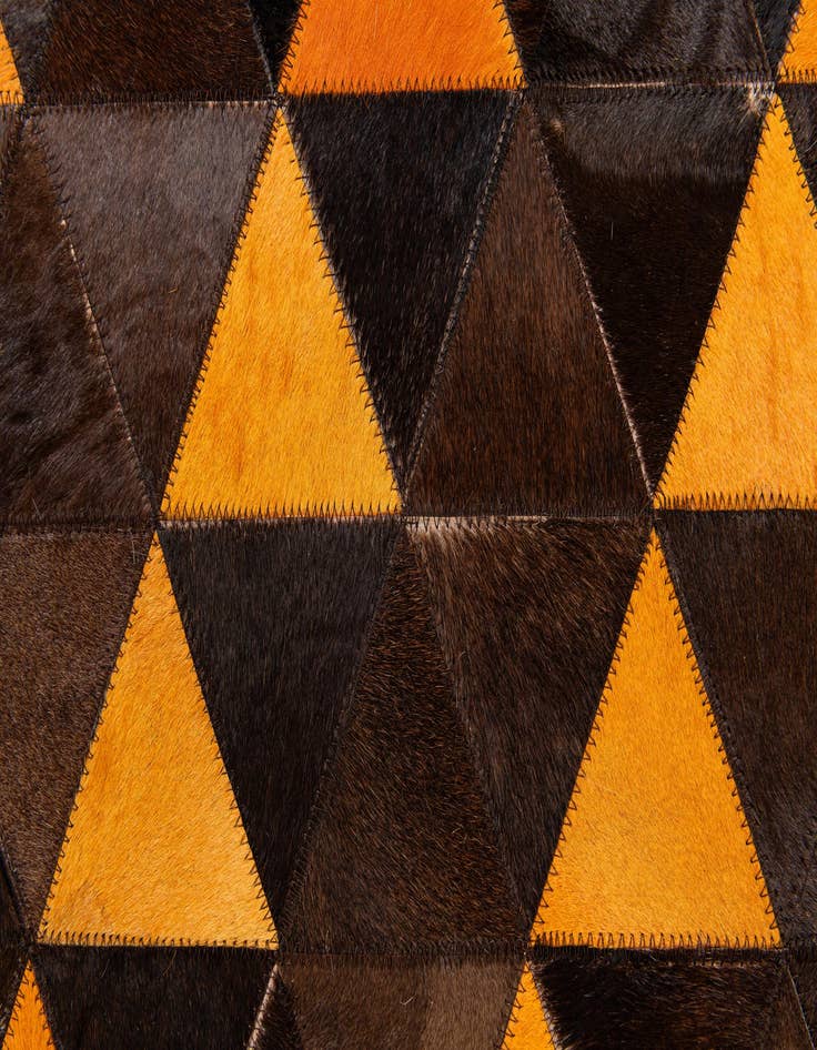 Detail image of  5' x 8' 1 Cowhide Stocks Rug