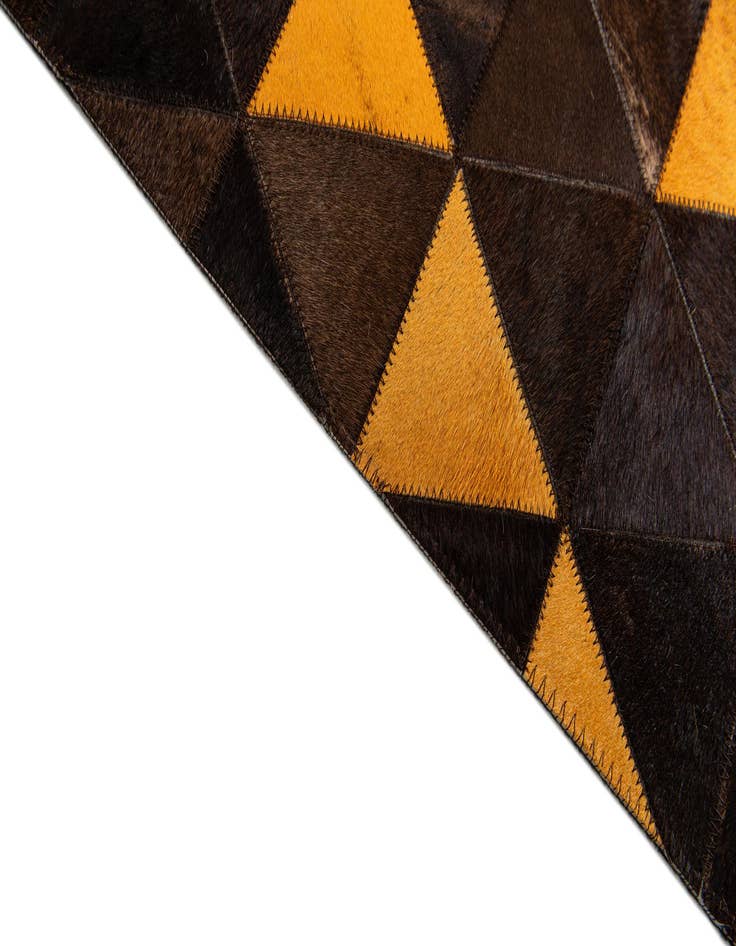 Detail image of  5' x 8' 1 Cowhide Stocks Rug