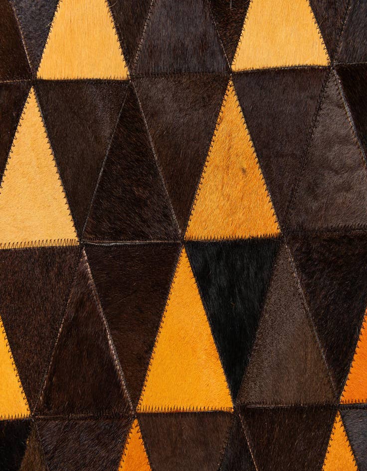 Detail image of  5' x 8' 1 Cowhide Stocks Rug