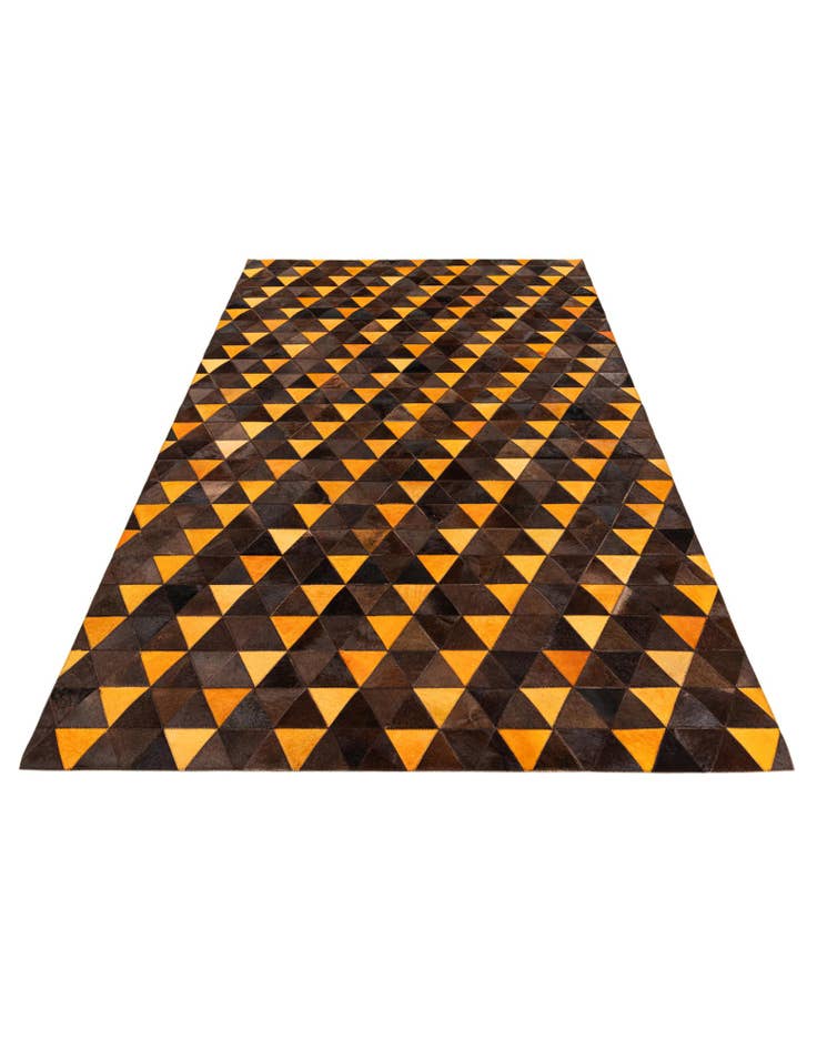 Detail image of  5' x 8' Cowhide Stocks Rug