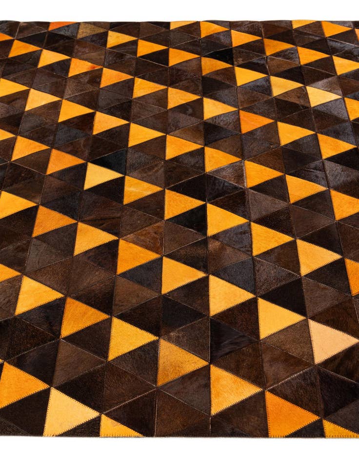 Detail image of  5' x 8' Cowhide Stocks Rug