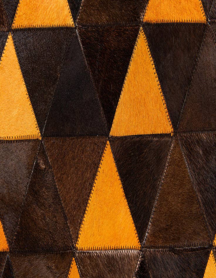 Detail image of  5' x 8' Cowhide Stocks Rug