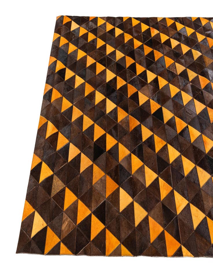 Detail image of  5' x 8' 1 Cowhide Stocks Rug