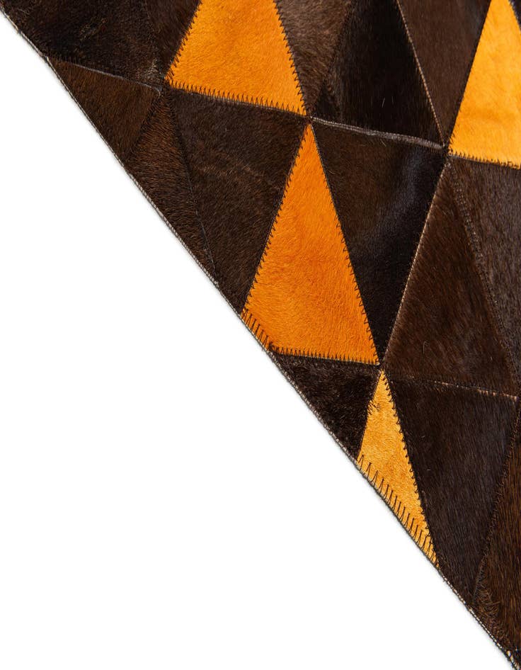 Detail image of  5' x 8' 1 Cowhide Stocks Rug