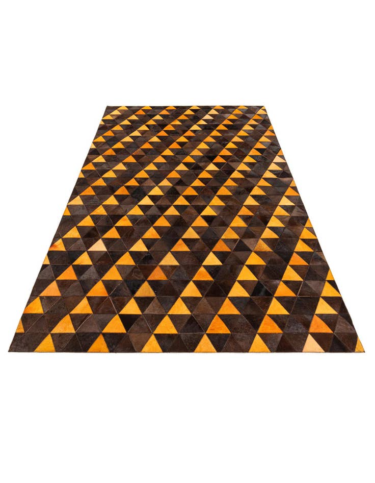 Detail image of  5' x 8' Cowhide Stocks Rug