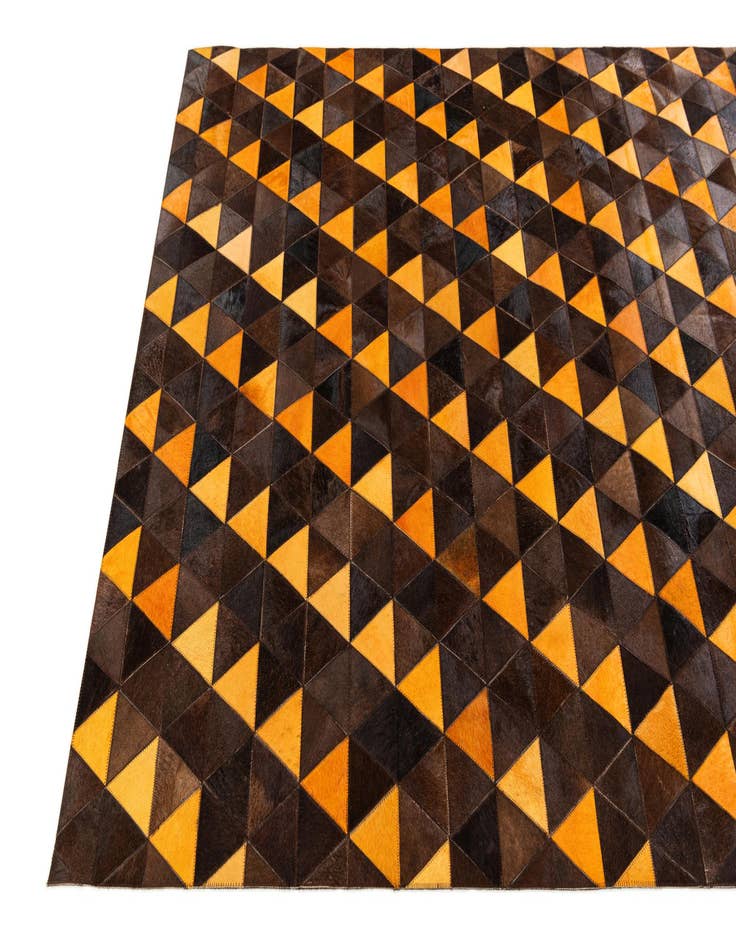 Detail image of  5' x 8' Cowhide Stocks Rug