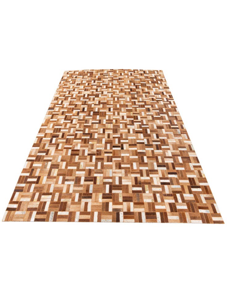 Detail image of  5' x 8' Cowhide Stocks Rug