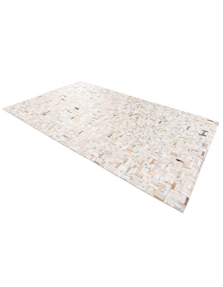 Detail image of  4' 11 x 8' 1 Cowhide Stocks Rug