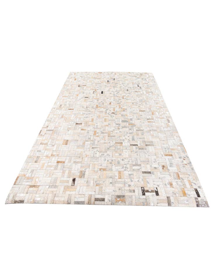 Detail image of  4' 11 x 8' 1 Cowhide Stocks Rug