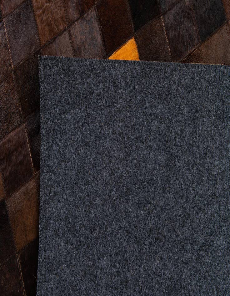 Detail image of  5' 2 x 8' 1 Cowhide Stocks Rug