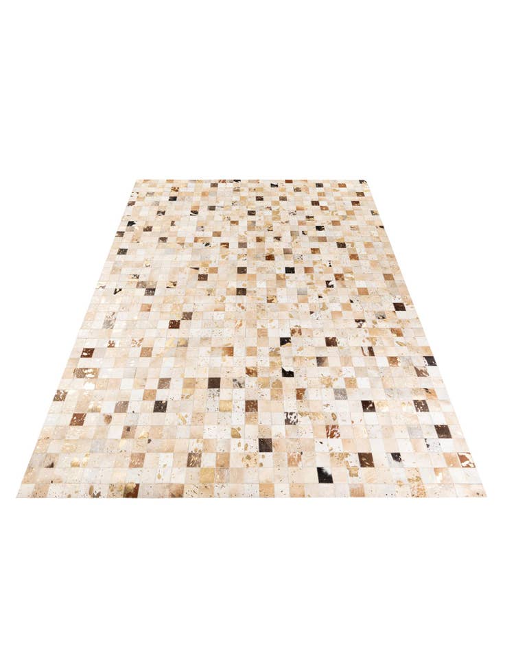 Detail image of  7' 10 x 9' 10 Cowhide Stocks Rug