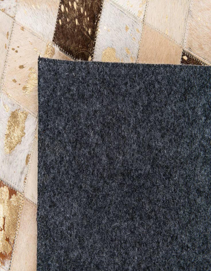 Detail image of  7' 10 x 9' 10 Cowhide Stocks Rug