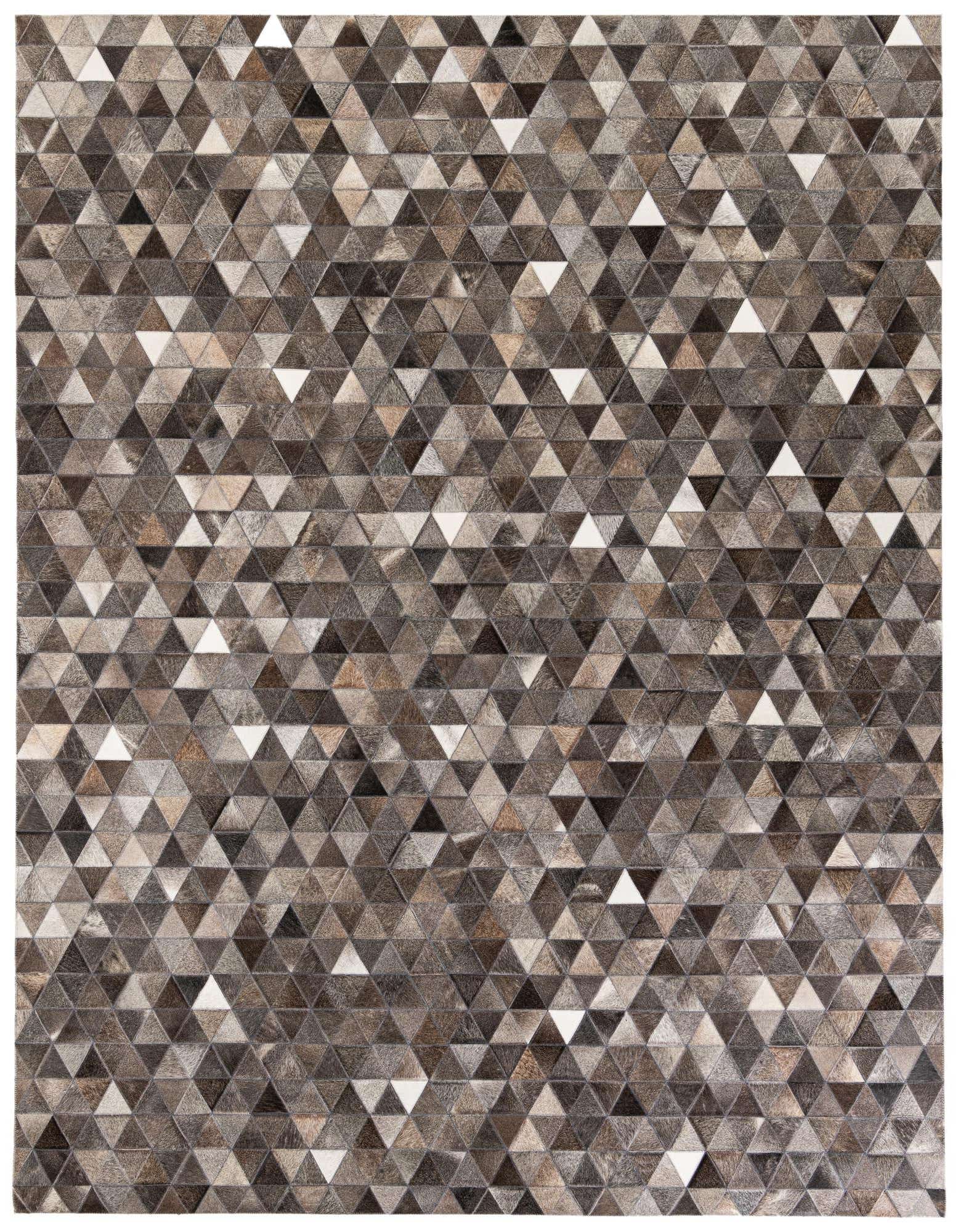 Primary image  8' 1 x 10' Cowhide Stocks Rug