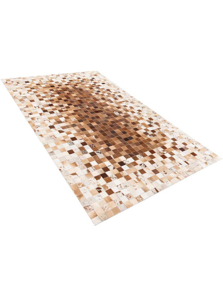 Detail image of  4' 11 x 8' Cowhide Stocks Rug