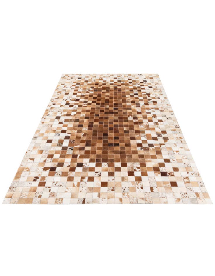 Detail image of  4' 11 x 8' Cowhide Stocks Rug