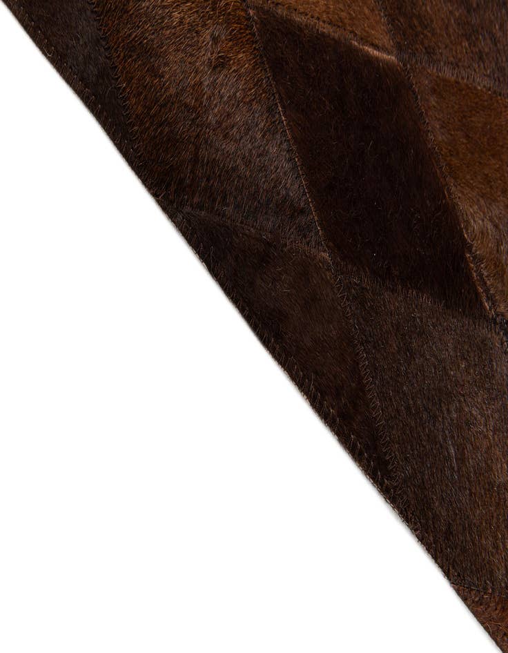 Detail image of  4' 8 x 6' 7 Cowhide Stocks Rug