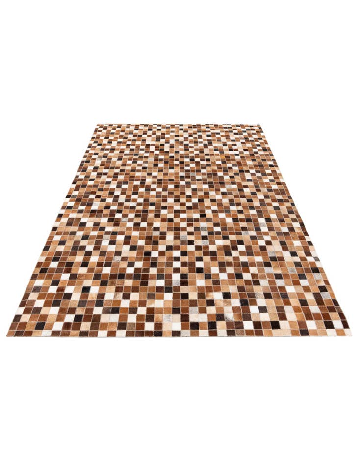 Detail image of  4' 8 x 6' 8 Cowhide Stocks Rug