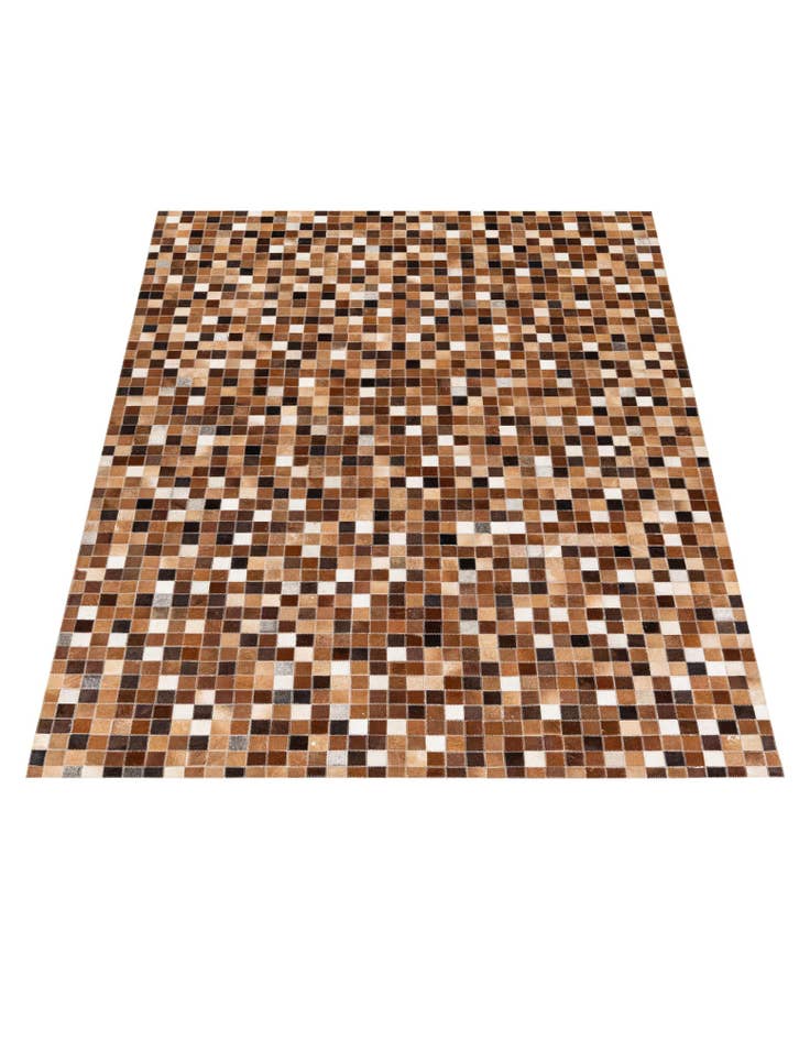 Detail image of  4' 9 x 6' 8 Cowhide Stocks Rug