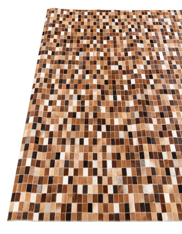 Detail image of  4' 9 x 6' 8 Cowhide Stocks Rug