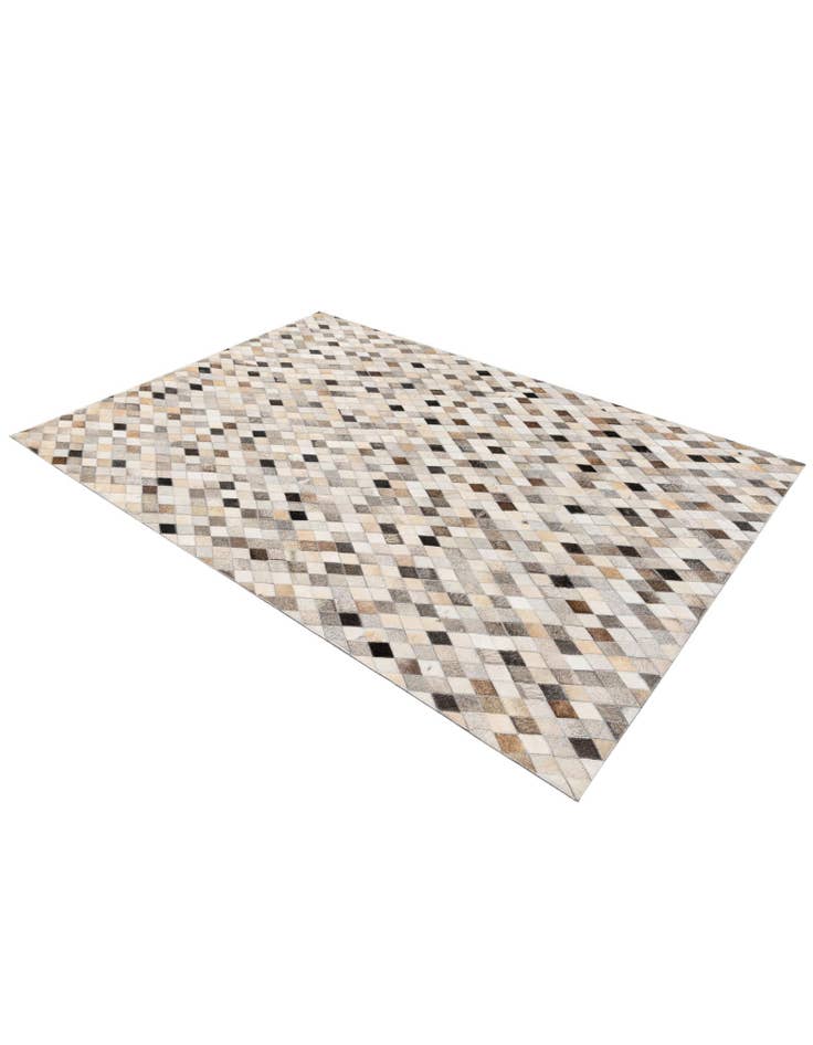 Detail image of  4' 7 x 6' 7 Cowhide Stocks Rug