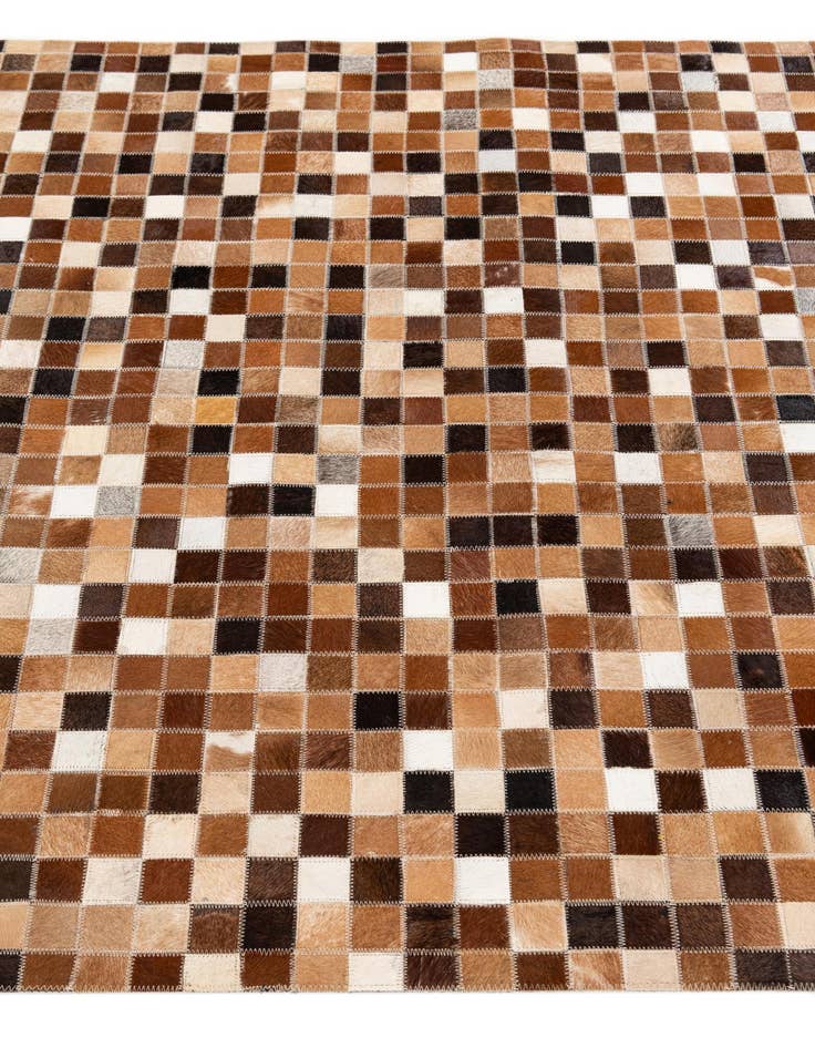 Detail image of  3' 11 x 5' 11 Cowhide Stocks Rug