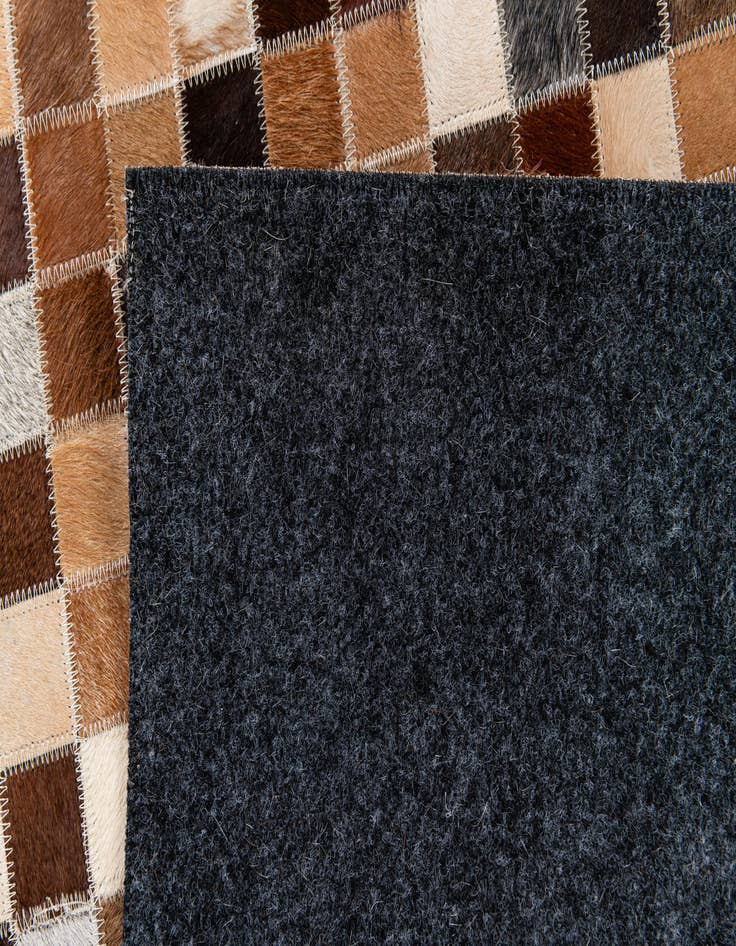 Detail image of  3' 11 x 5' 11 Cowhide Stocks Rug