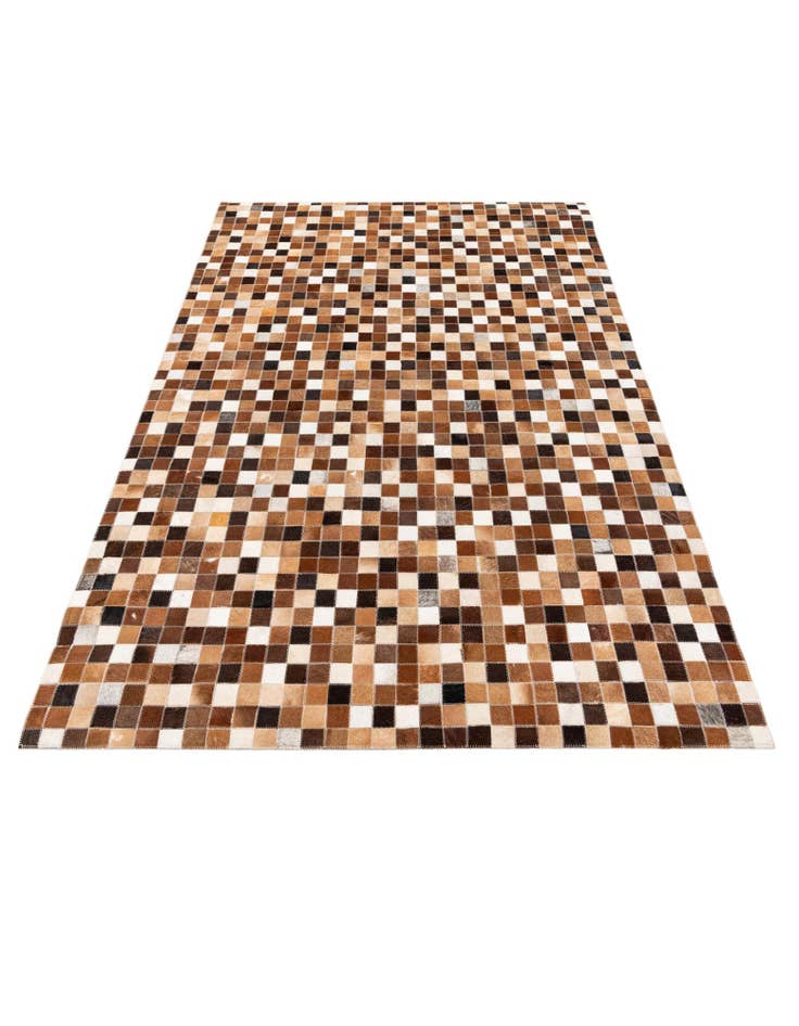 Detail image of  4' x 5' 11 Cowhide Stocks Rug