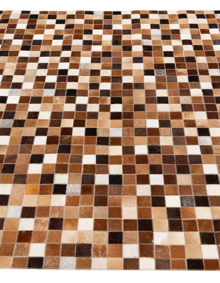 Detail image of  4' x 5' 11 Cowhide Stocks Rug