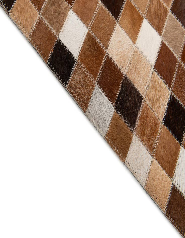 Detail image of  4' x 5' 11 Cowhide Stocks Rug