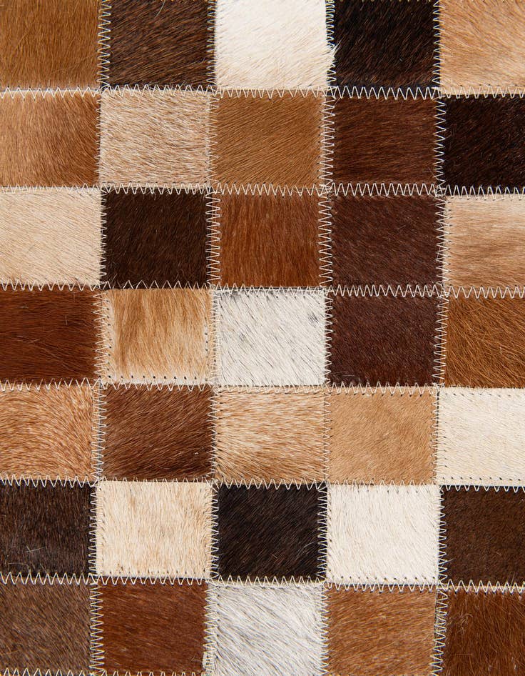 Detail image of  4' x 5' 11 Cowhide Stocks Rug