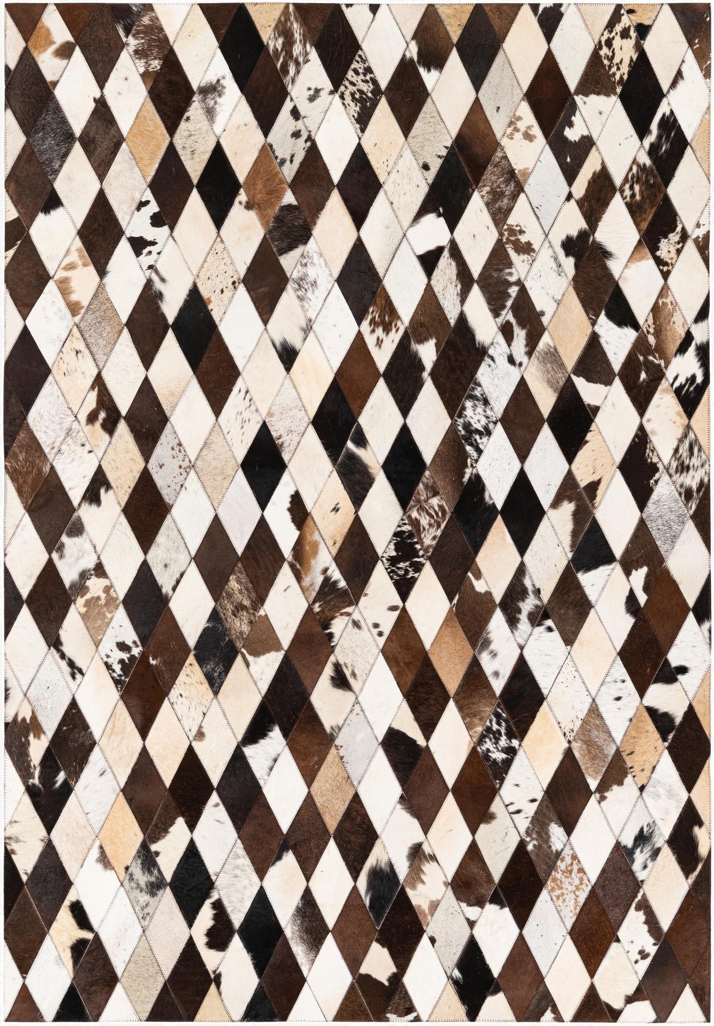  4' 8 x 6' 9 Cowhide Stocks Rug