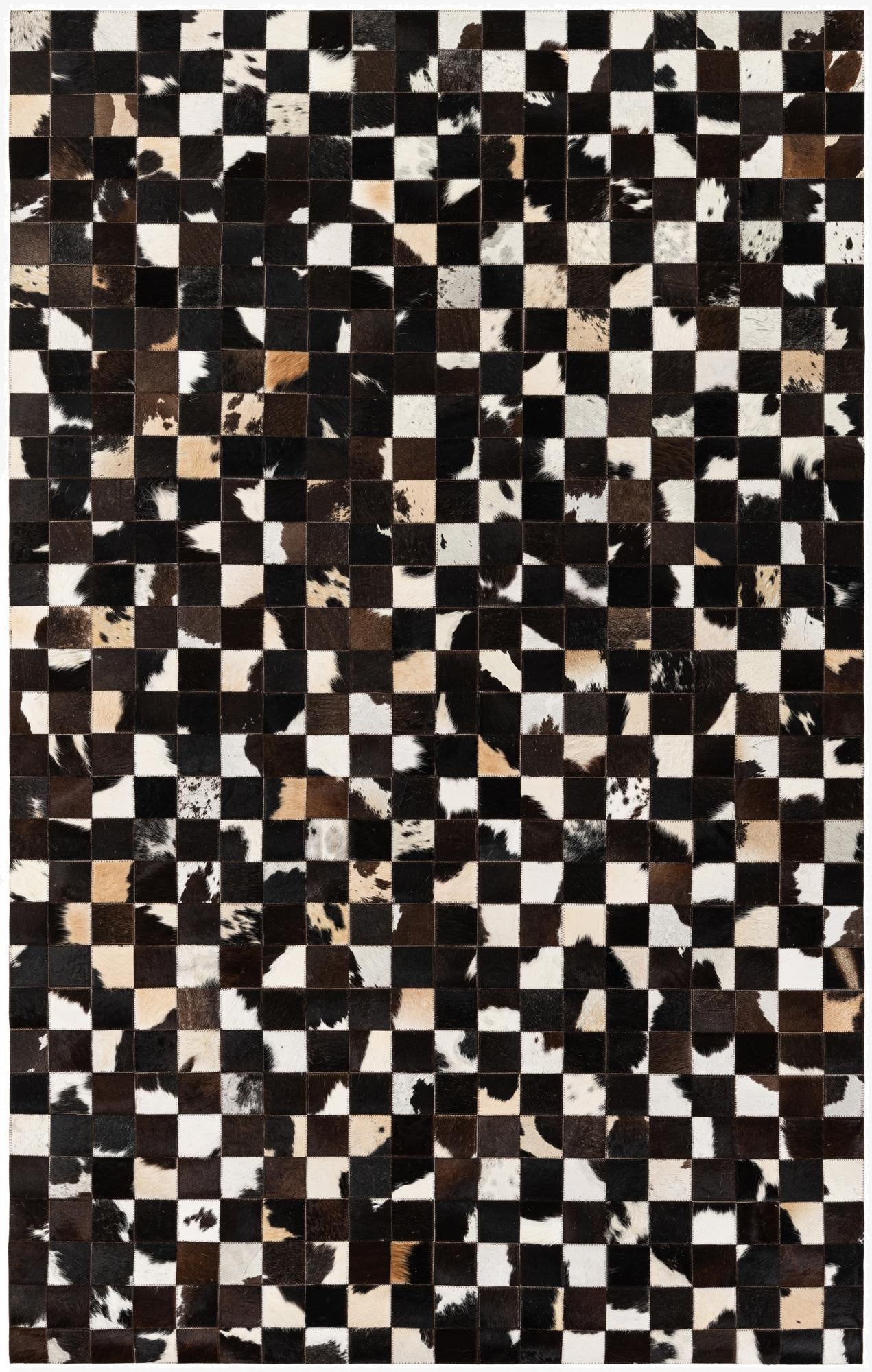  5' x 7' 11 Cowhide Stocks Rug