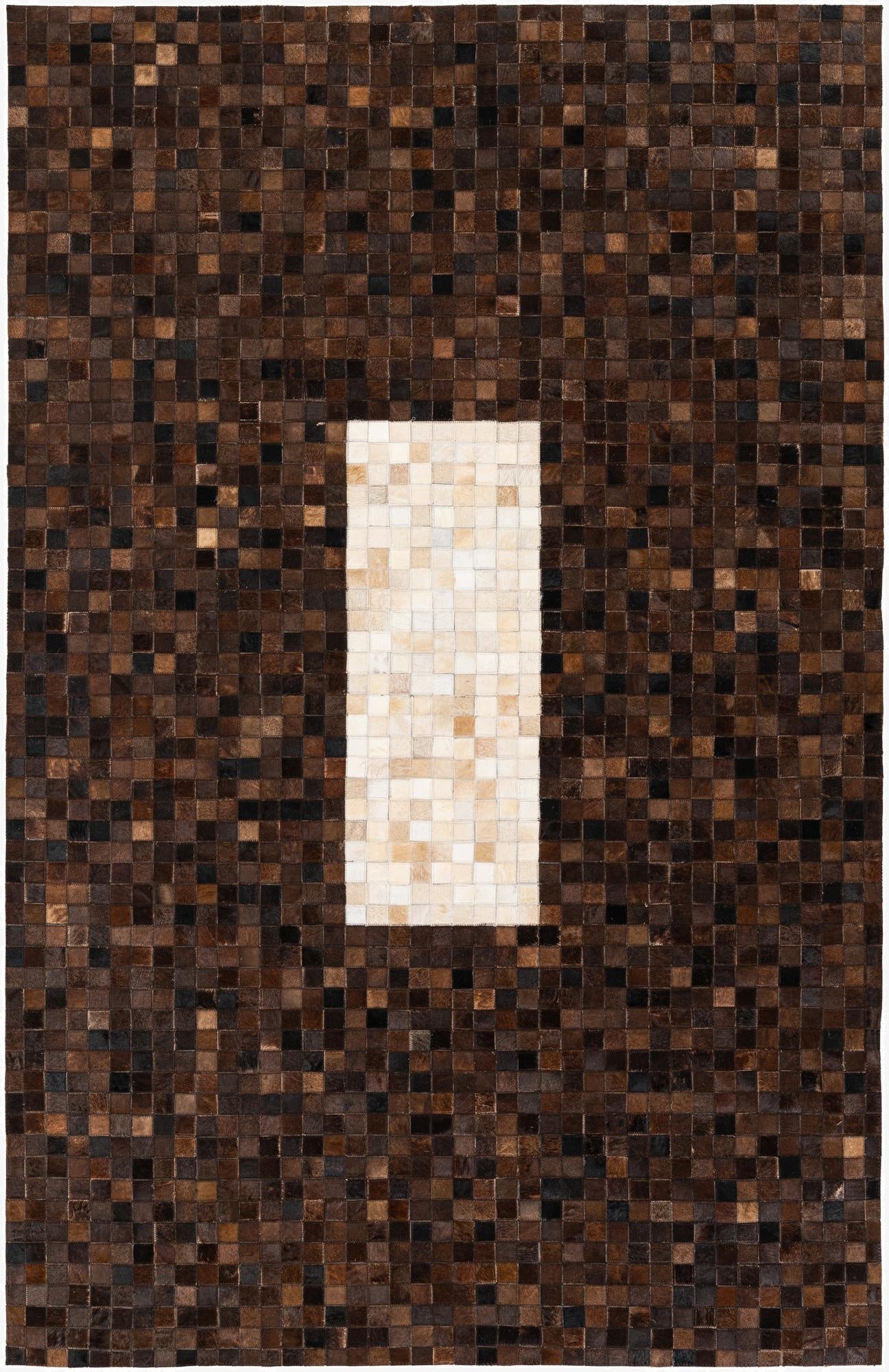  5' 1 x 8' Cowhide Stocks Rug
