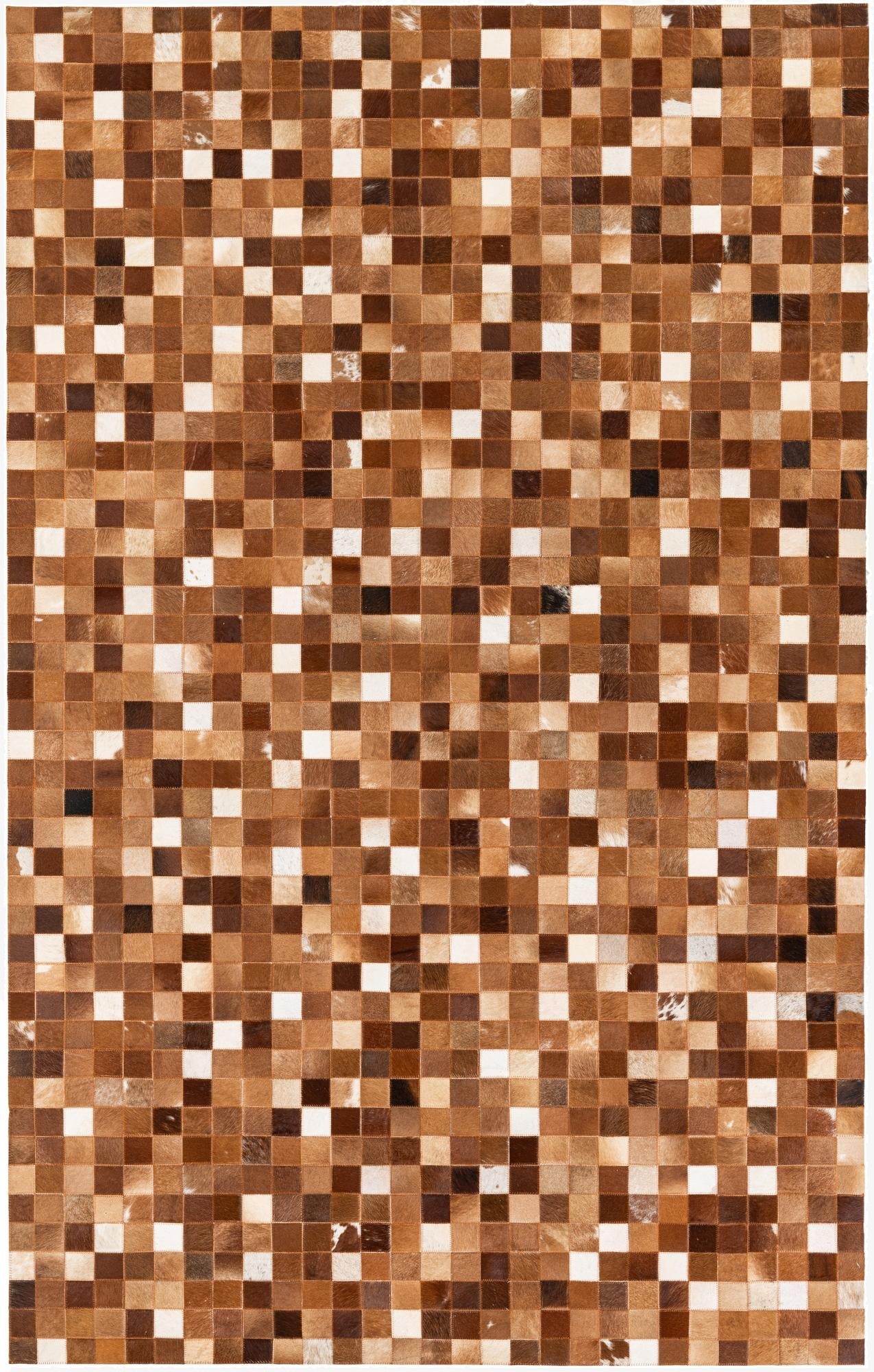  5' 1 x 8' 2 Cowhide Stocks Rug