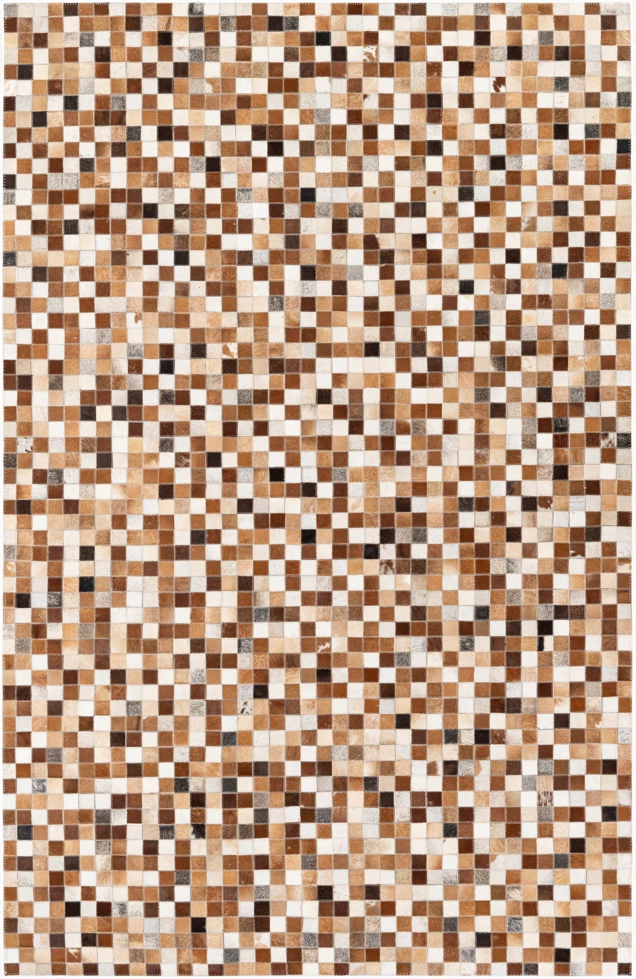  5' 1 x 7' 10 Cowhide Stocks Rug