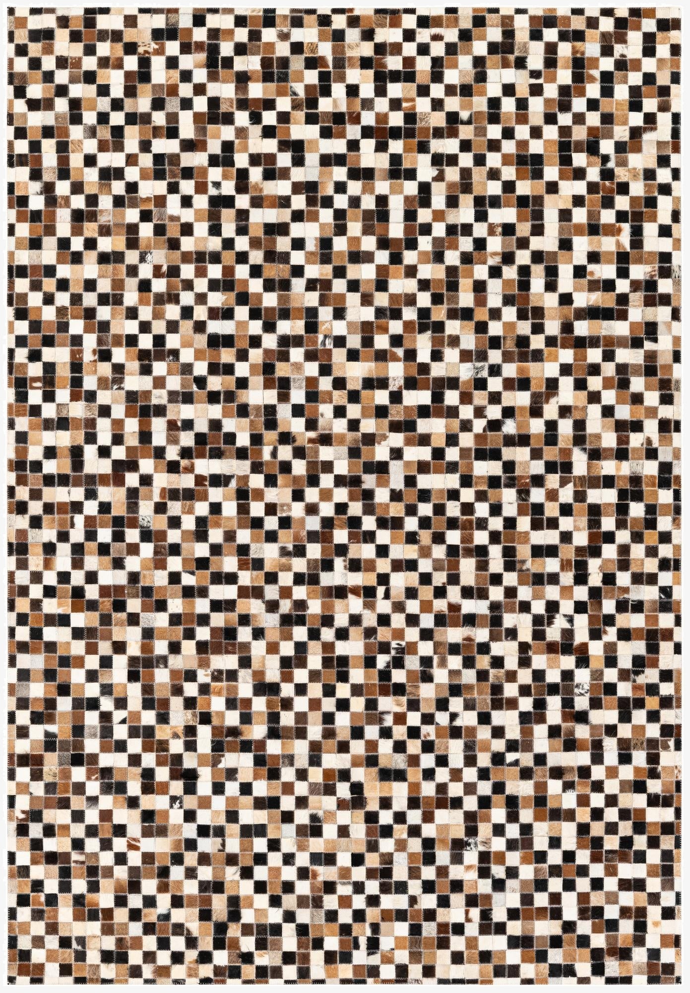  5' 3 x 7' 6 Cowhide Stocks Rug