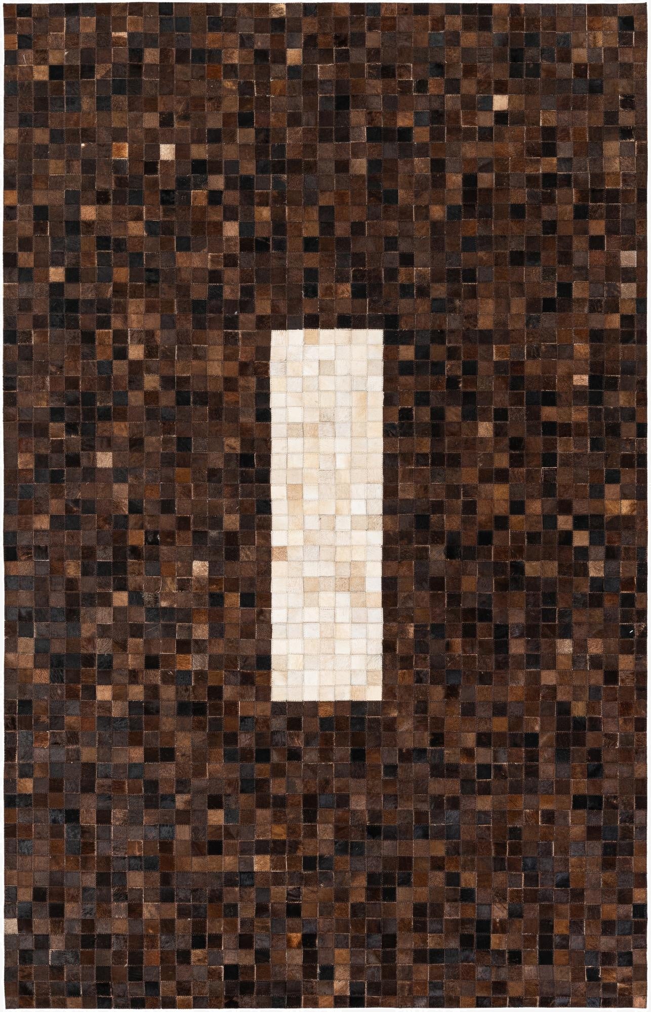  5' x 7' 11 Cowhide Stocks Rug