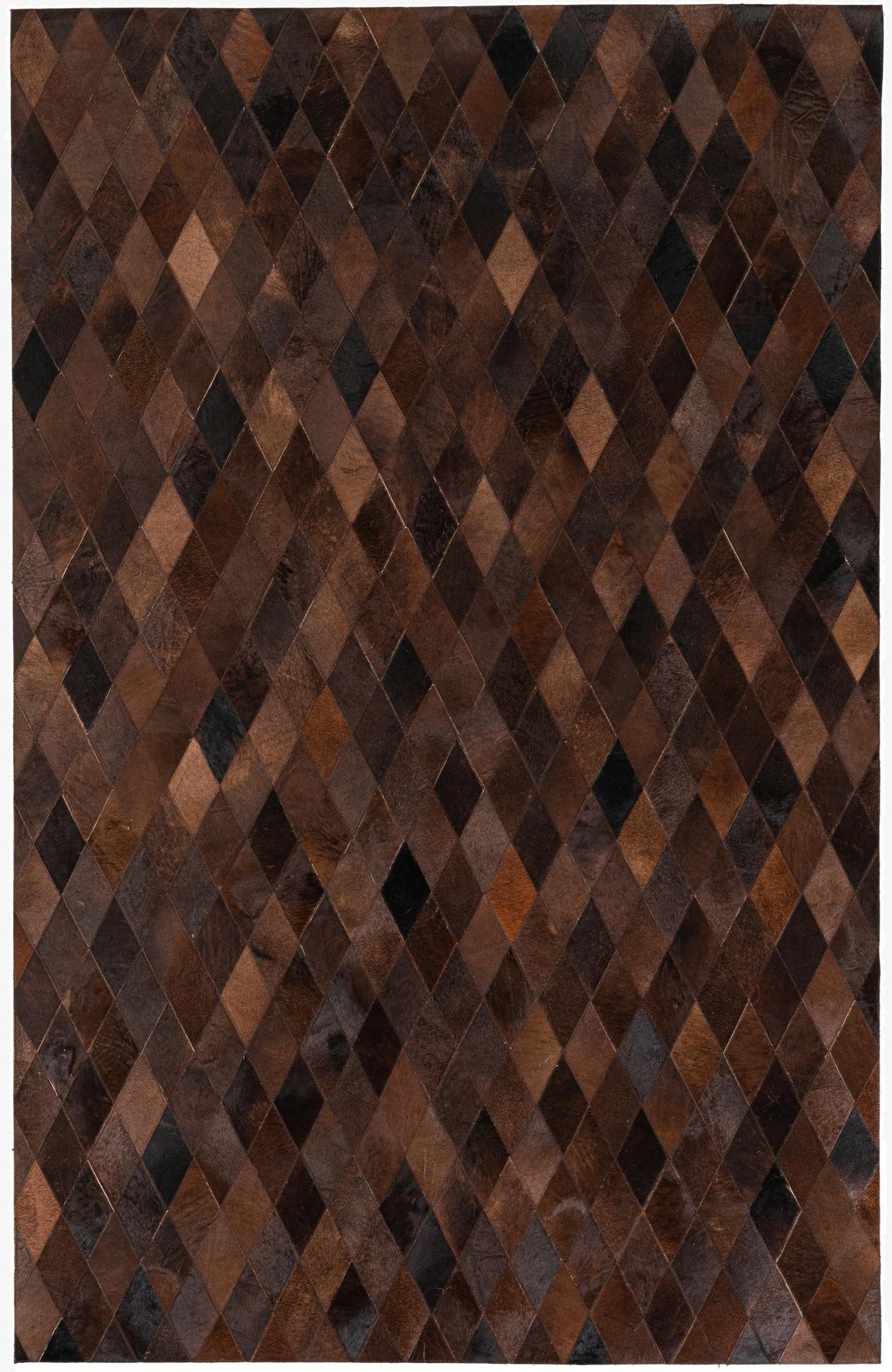  5' 1 x 8' Cowhide Stocks Rug