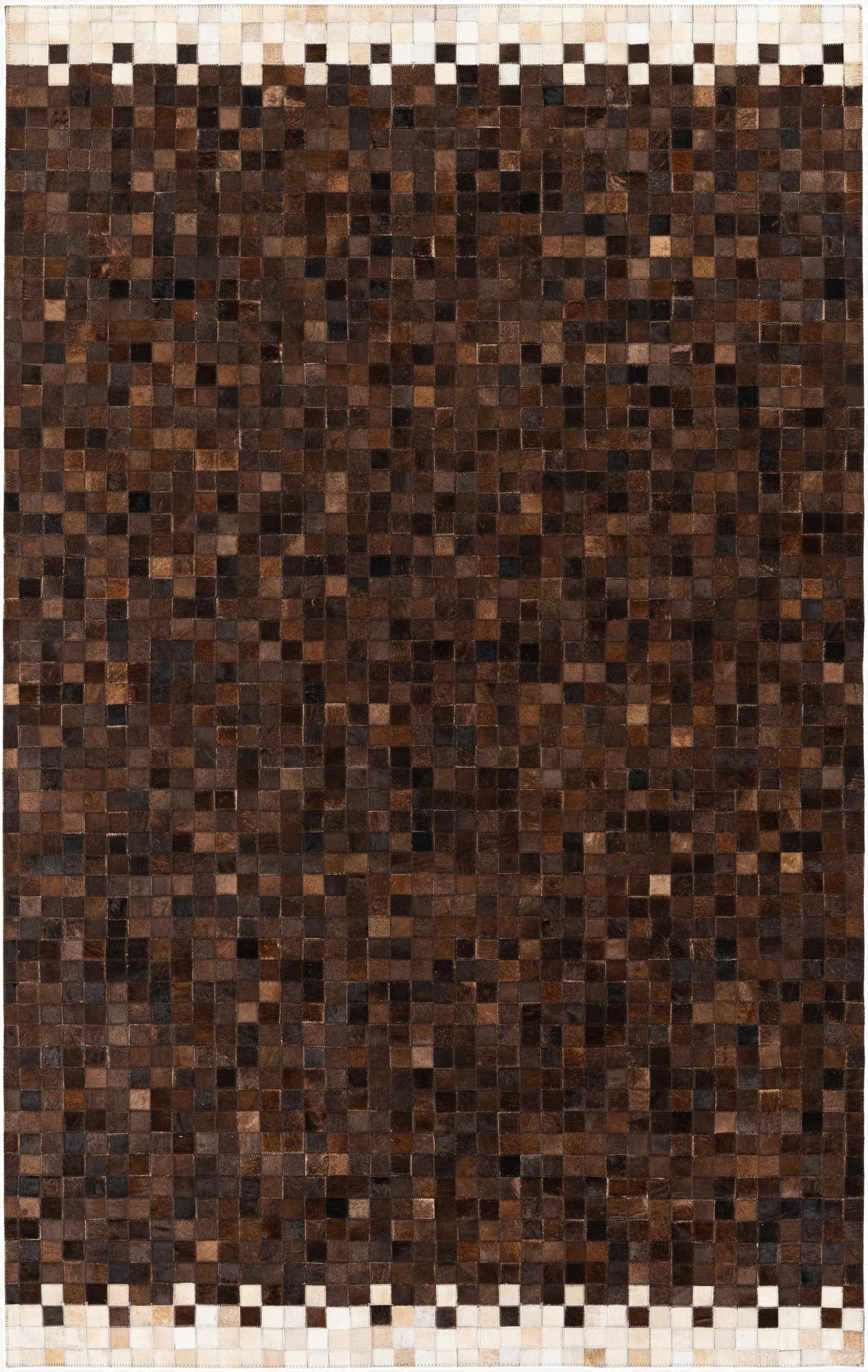  5' x 7' 11 Cowhide Stocks Rug