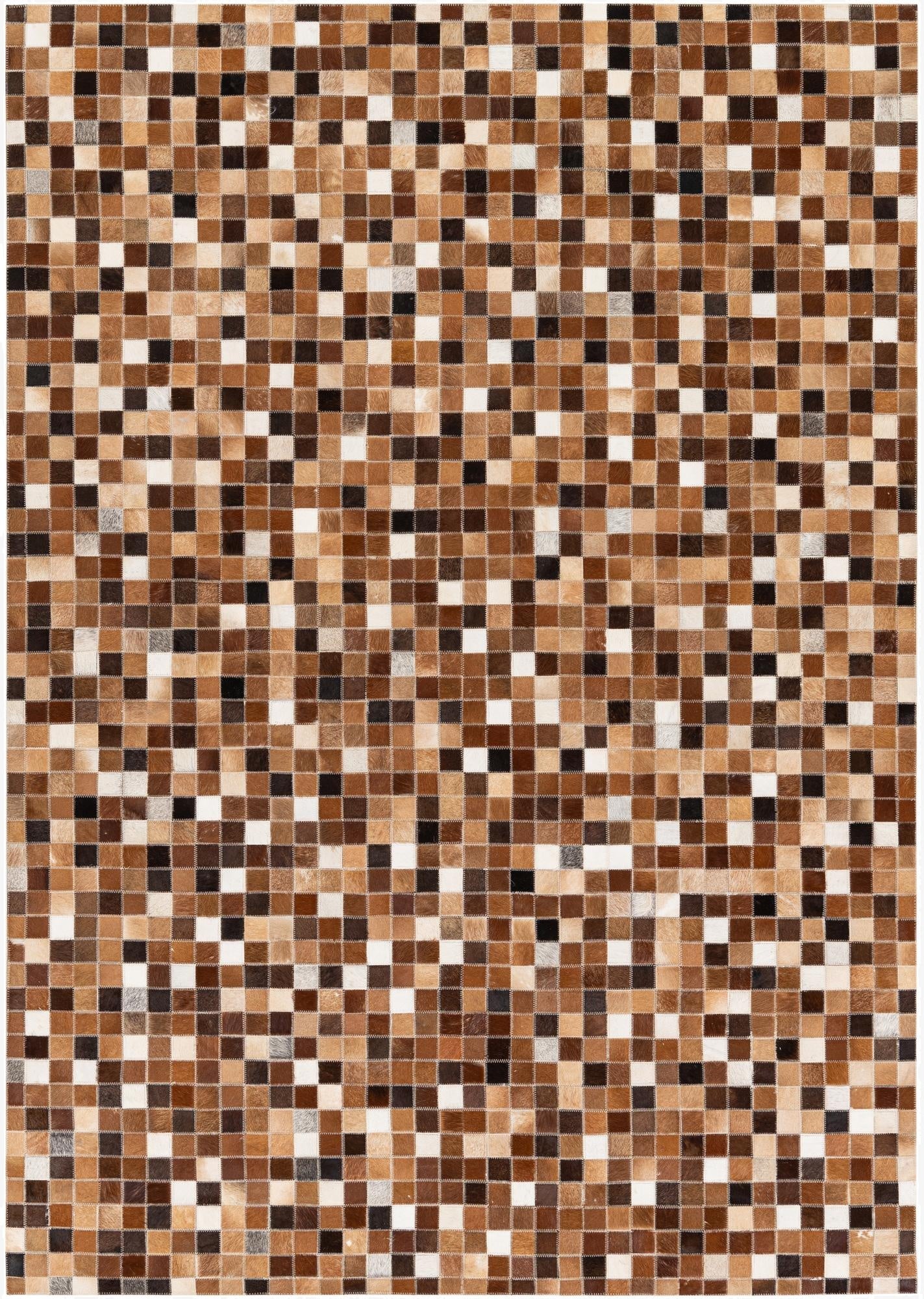  4' 9 x 6' 8 Cowhide Stocks Rug