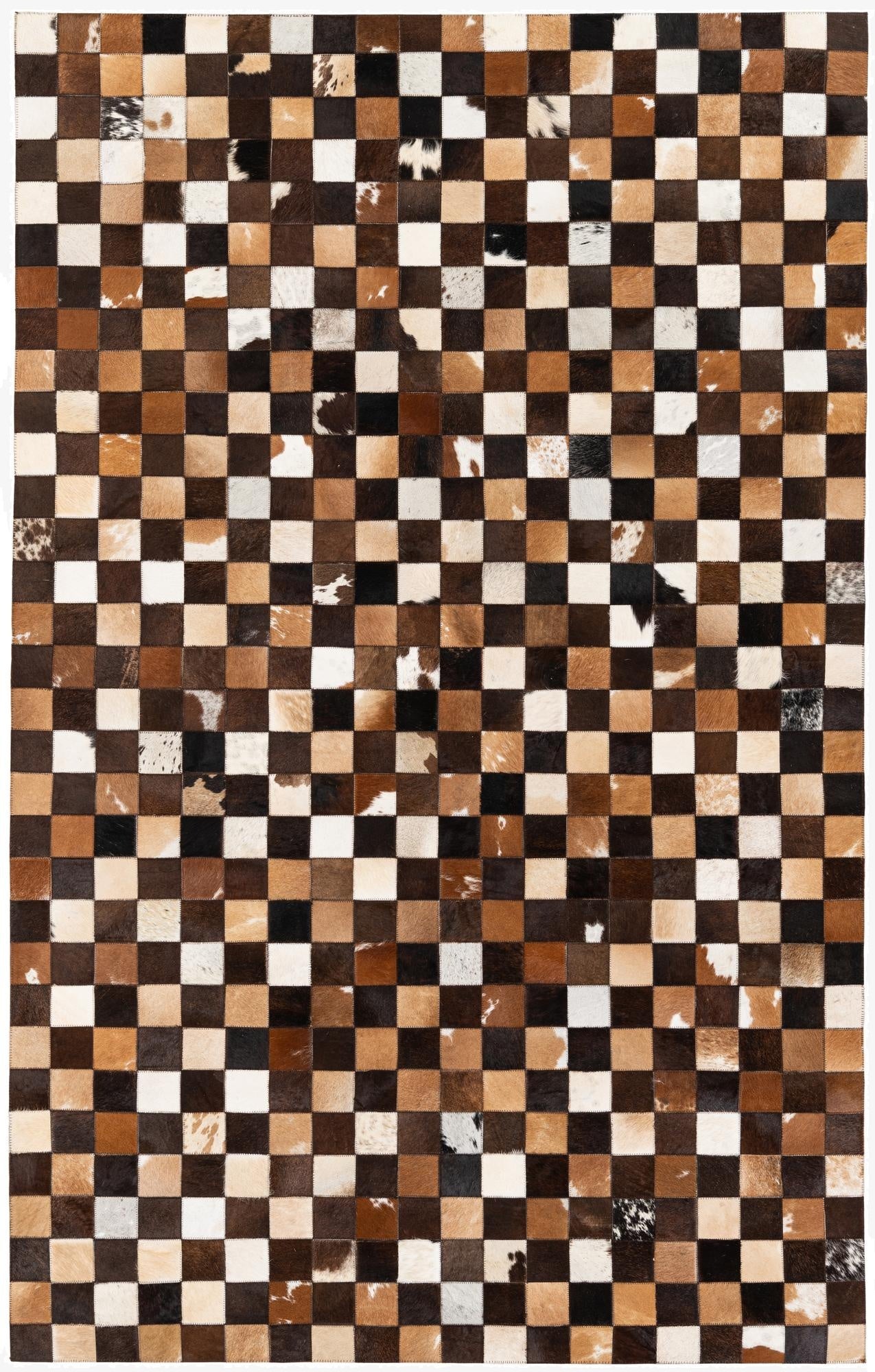  5' x 7' 11 Cowhide Stocks Rug
