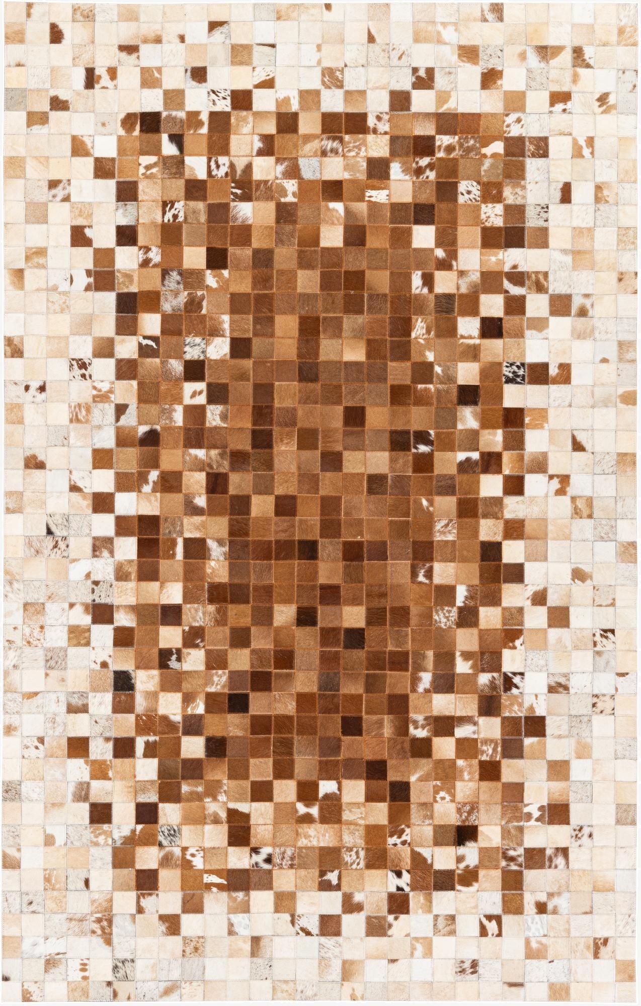  4' 10 x 7' 9 Cowhide Stocks Rug